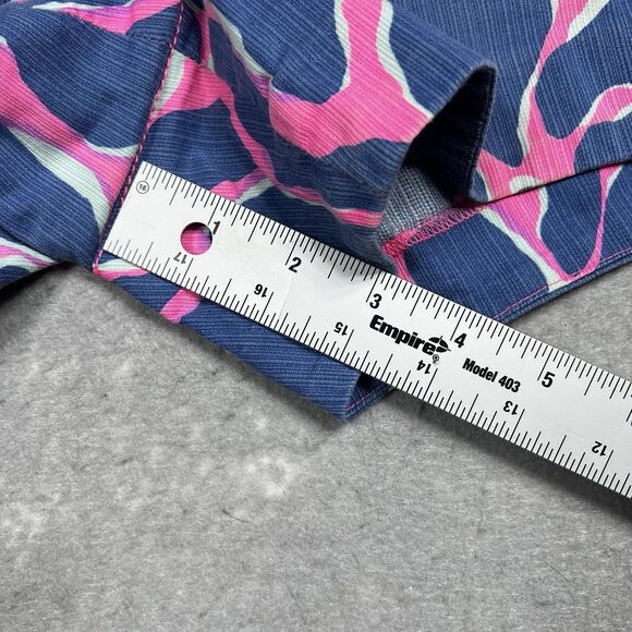 Lilly Pulitzer Adie Shorts Womens Size 0 Blue Tiki Pink Style 20948 100% Cotton - Picture 7 of 14